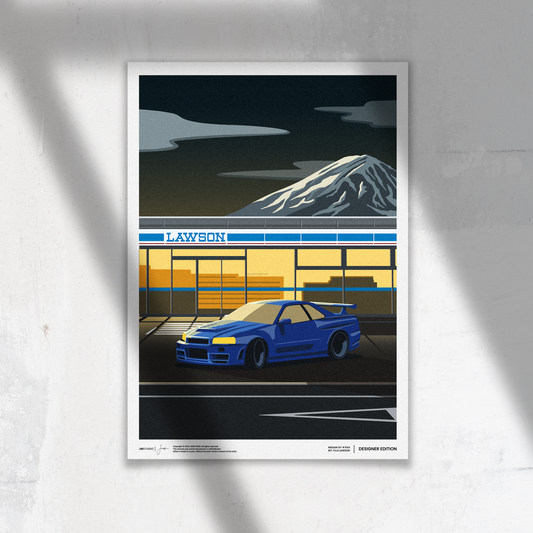 Nissan GT-R R34 & Mt. Fuji Lawson