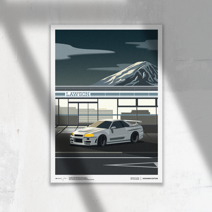 Nissan GT-R R34 & Mt. Fuji Lawson